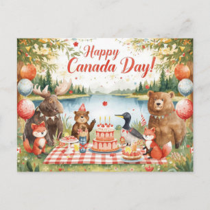 Postal Festiva Día de Canadá