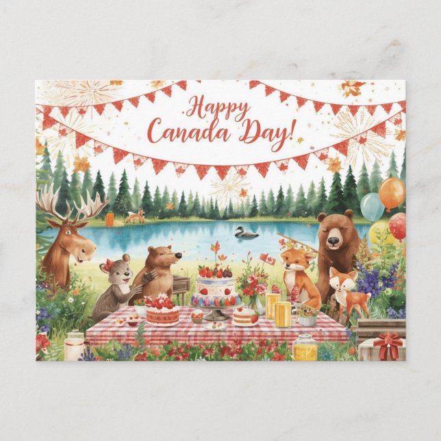 Postal Festiva Día de Canadá (Anverso)