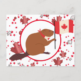Postal Festiva Día de Canadá