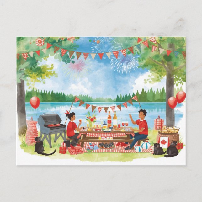 Postal Festiva Día de Canadá (Anverso)