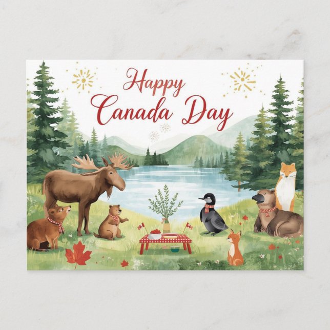 Postal Festiva Día de Canadá (Anverso)
