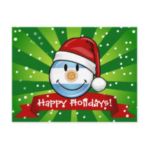 Día de fiesta sonriente alegre de la bandera de la