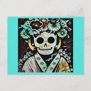Postal Festiva Día de la Calavera del Azúcar Muerto 4