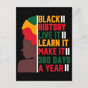 Postal Festiva Día de la Libertad Juneteenth 1865 Historia Negra