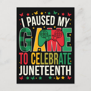 Postal Festiva Día de la Libertad Juneteenth 1865 Historia Negra