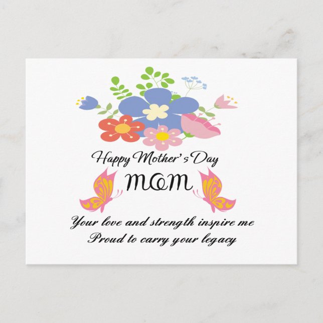 Postal Festiva día de la madre (Anverso)