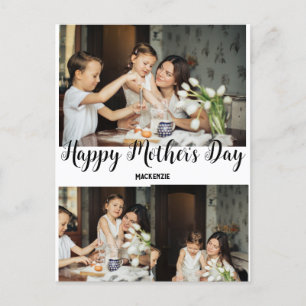 Postal Festiva Día de la Madre personalizado, tres regalos de col