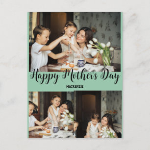 Postal Festiva Día de la Madre personalizado, tres regalos de col