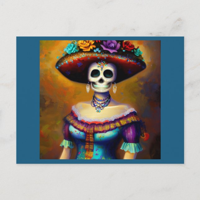 Postal Festiva Día de la Muerte 1 (Anverso)