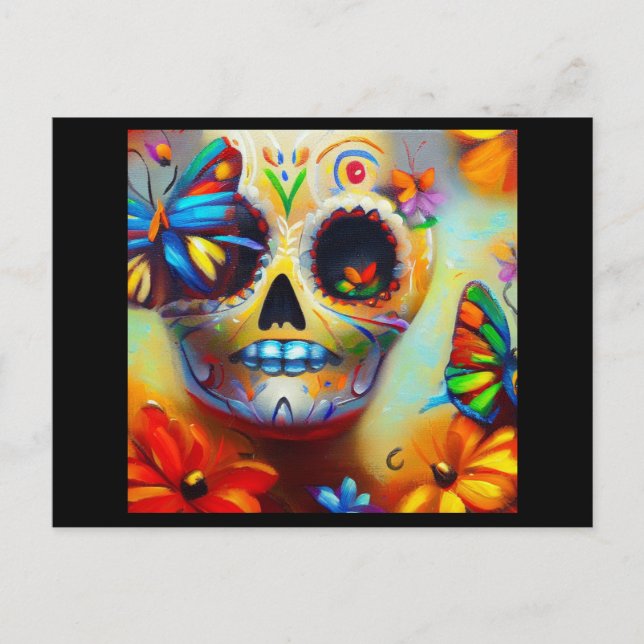 Postal Festiva Día de las Mariposas Muertas 2 (Anverso)