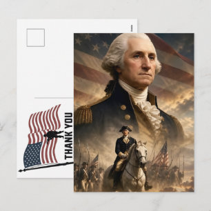 Postal Festiva Día de los Caídos Bandera Americana Gracias Vetera