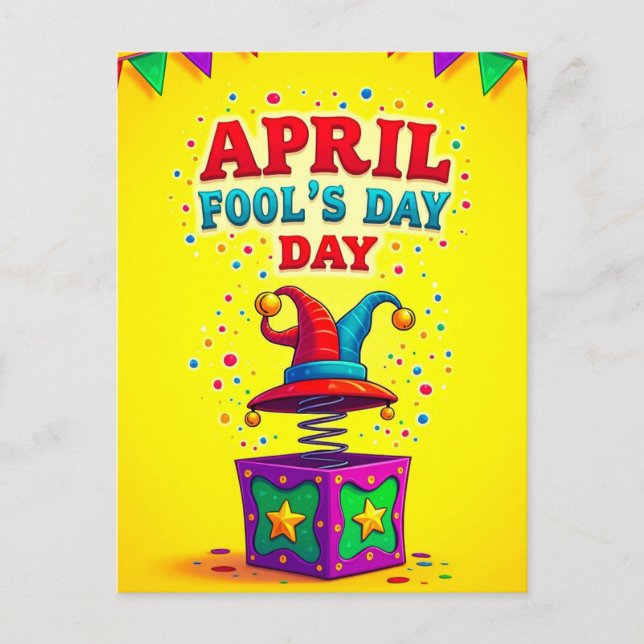 Postal Festiva Día de los Inocentes de Abril (Anverso)