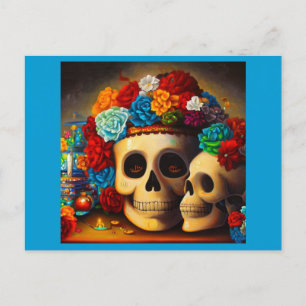 Postal Festiva Día de los muertos