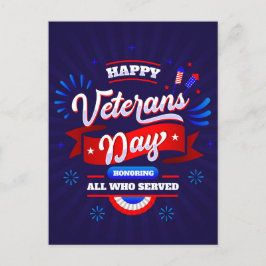 Postal Festiva Día de los Veteranos