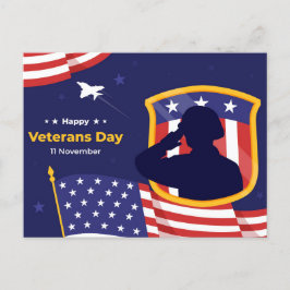 Postal Festiva Día de los Veteranos
