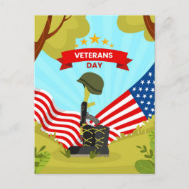 Postal Festiva Día de los Veteranos
