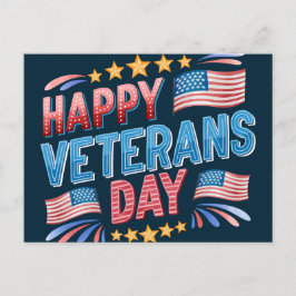 Postal Festiva Día de los Veteranos