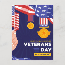 Postal Festiva Día de los Veteranos
