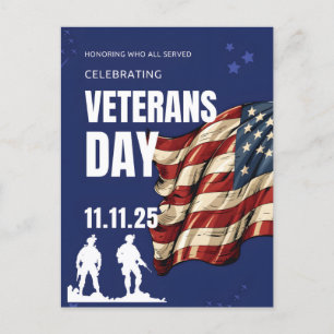 Postal Festiva Día de los Veteranos 2025: Gracias por su Servicio