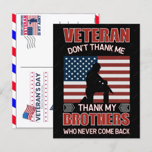 Postal Festiva Día de los Veteranos 2026 Honrando a Todos los que