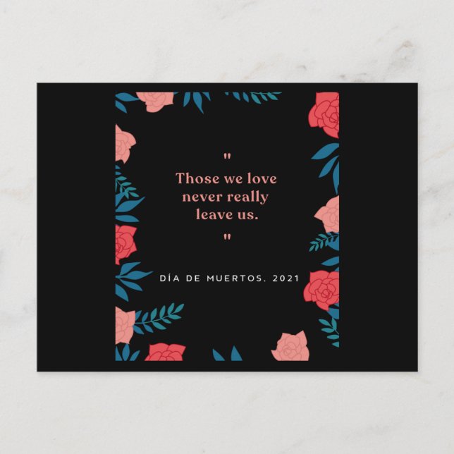 Postal Festiva Dia De Muertos 2021 (Anverso)