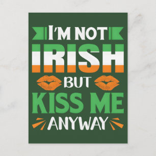 Postal Festiva Día de San Patricí 2026: Bésame soy Irlandés, Esme