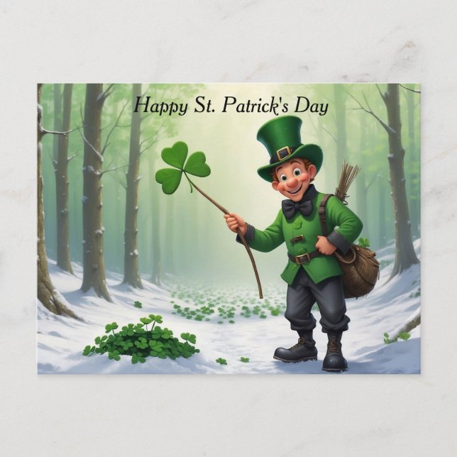 Postal Festiva Día de San Patricio (Anverso)