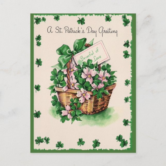 Postal Festiva Día de San Patricio (Anverso)