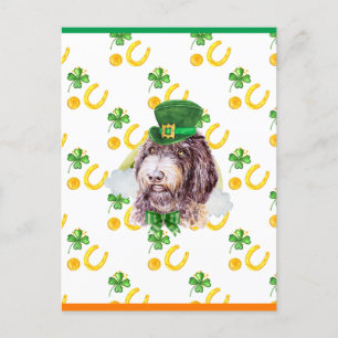 Postal Festiva Día de San Patricio Newfypoo Shamrock
