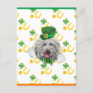 Postal Festiva Día de San Patricio Puli Shamrock