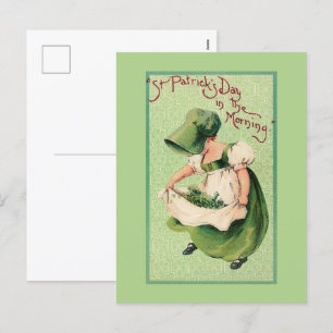 Postal Festiva Día de San Patricio Vintage