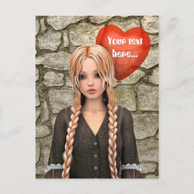 Postal Festiva Día de San Valentín (Anverso)