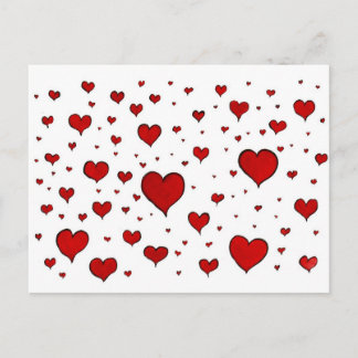 Postal Festiva Día de San Valentín de los corazones