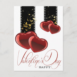 Postal Festiva Día de San Valentín elegante