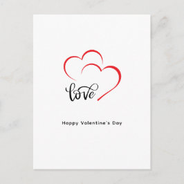 Postal Festiva Día de San Valentín Minimalista de marca personali