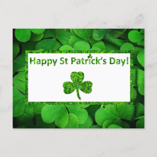 Postal Festiva Día de Shamrock St Patrick
