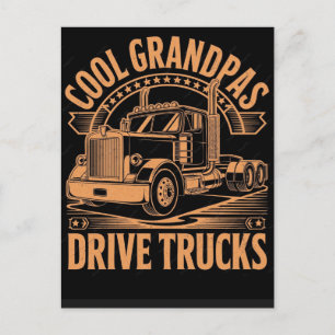 Postal Festiva Día del Padre Camionero Divertido 2026