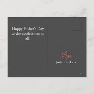 Postal Festiva Día del Padre Personalizado, padre del año