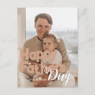 Postal Festiva Día del Padres Personalizado, mejor padre jamás re