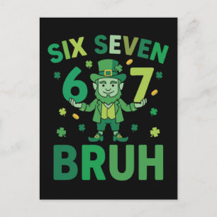 Postal Festiva Día divertido de San Patricio 2026 – Six Seven 67 