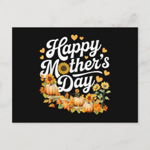 Postal Festiva Día divertido y feliz de las madres Floral lindo p