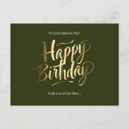 Postal Festiva Día Especial de Cumpleaños Feliz