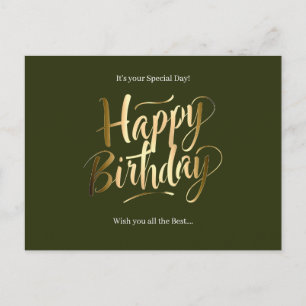 Postal Festiva Día Especial de Cumpleaños Feliz