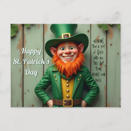 Postal Festiva Día Feliz de San Patricio Duende