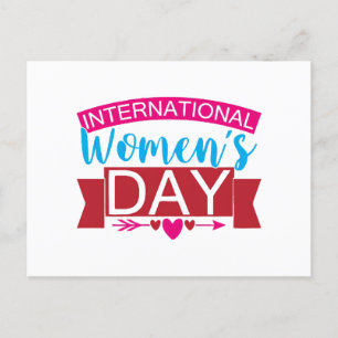 Postal Festiva Día Internacional de la Mujer
