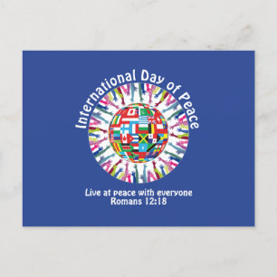 Postal Festiva Día Internacional de la Paz