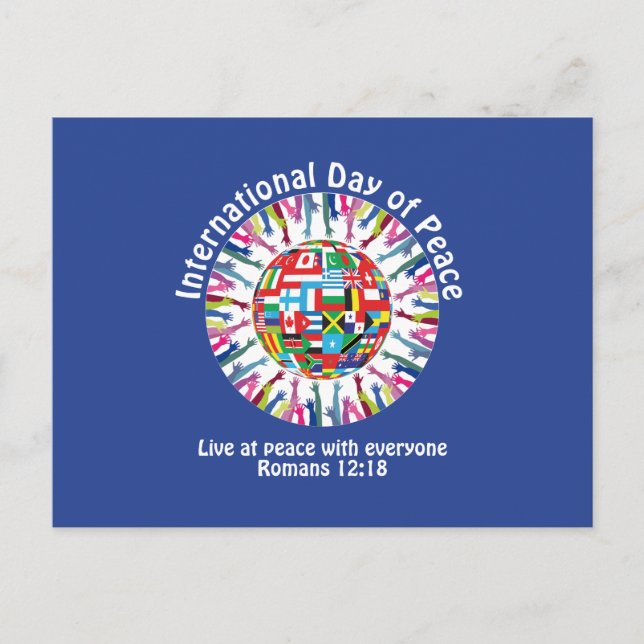 Postal Festiva Día Internacional de la Paz (Anverso)