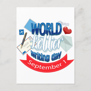 Postal Festiva Día Mundial de la Carta
