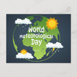 Postal Festiva Día Mundial de la Meteorología