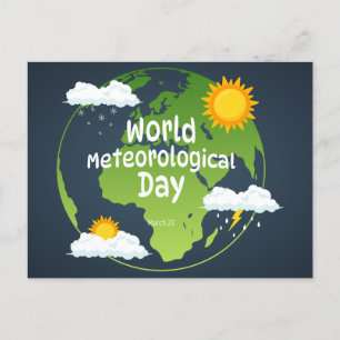 Postal Festiva Día Mundial de la Meteorología